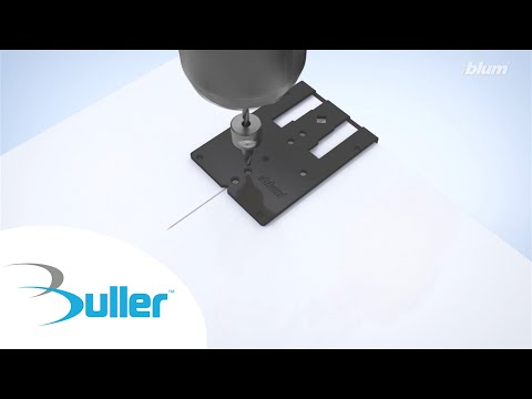 How To Use The Blum Hinge Mounting Plate Drilling Template