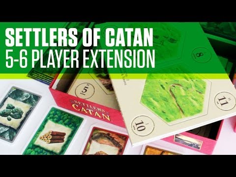 Settlers of Catan 5-6 Player Extension Unboxing and Review