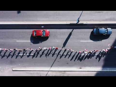 Lebanon Thawra Human Wall