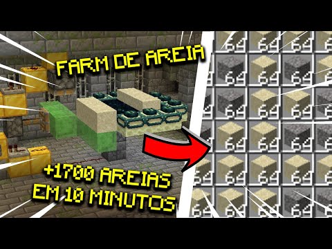 FARM de AREIA SIMPLES E EFICIENTE - Minecraft 1.18