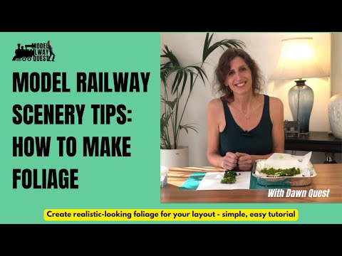 Model Railway Scenery Tips: How to make foliage