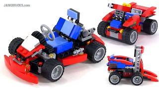 🔄 LEGO Creator Red Go Kart: all 3 builds review! set 31030 re upload 20141130