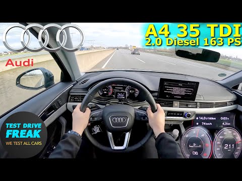 2023 Audi A4 Avant 35 TDI 163 PS TOP SPEED AUTOBAHN DRIVE POV