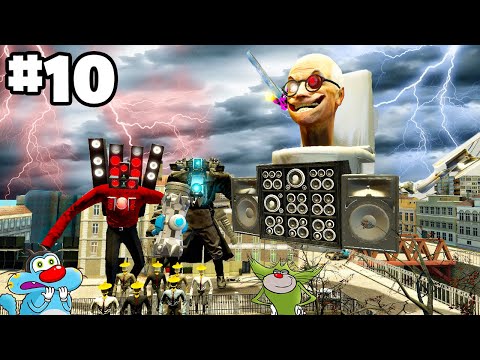 Skibidi Toilet Scientist vs Cameraman And Speakerman Battle Between Oggy And Jack Team