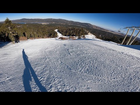 Taking a Top to Bottom Run at Big Bear Mountain on A Relatively Uncrowded Saturday Morning | RAW