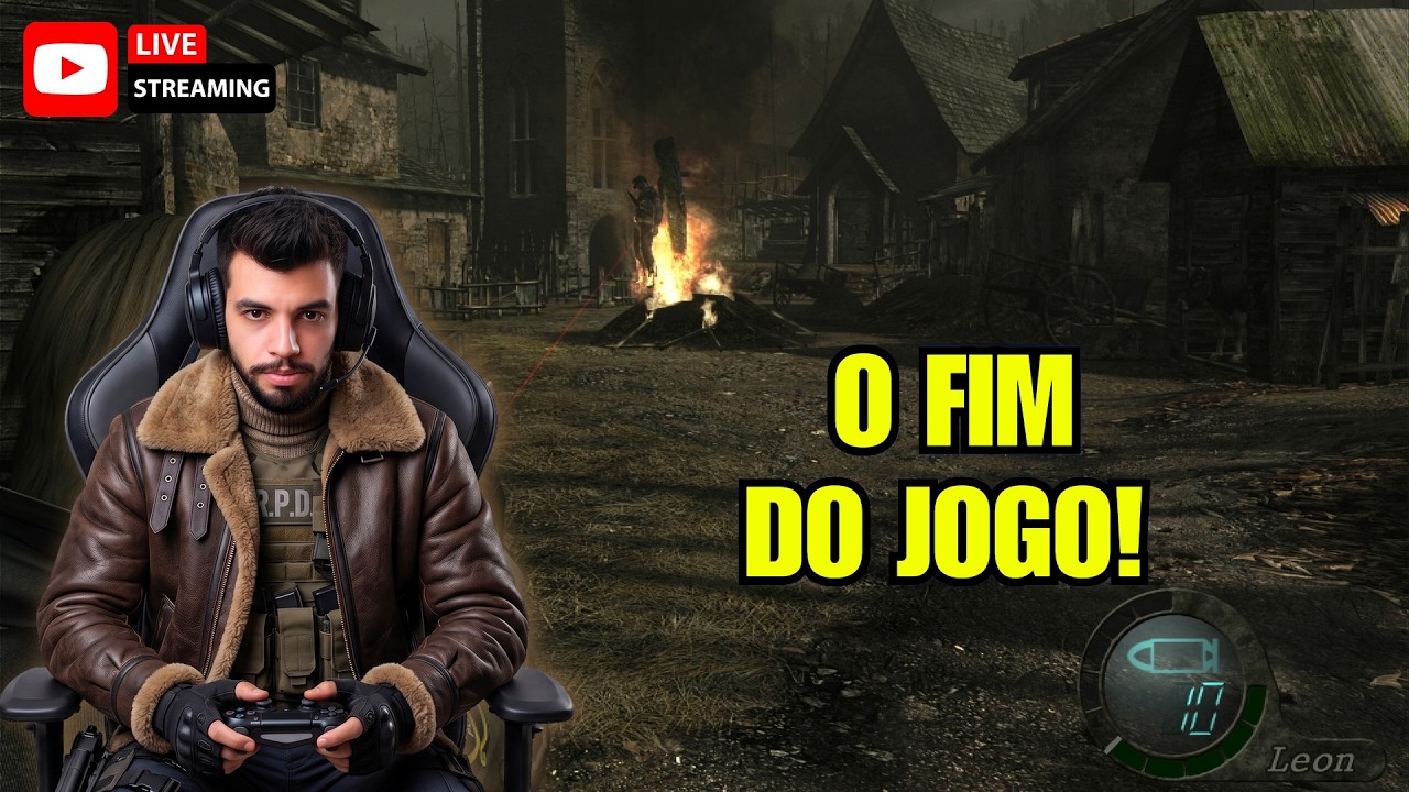 Zerando Resident Evil 4 Clássico! O Final ÉPICO Ao Vivo No Controlão!
