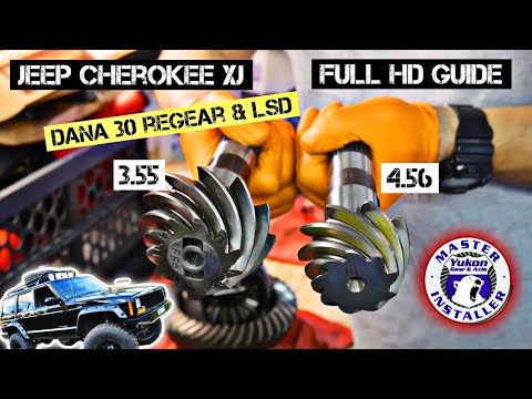 Regearing Dana 30 3.55 to 4.56 Jeep Cherokee Xj Truetrac lsd & Differential rebuild ( locker )