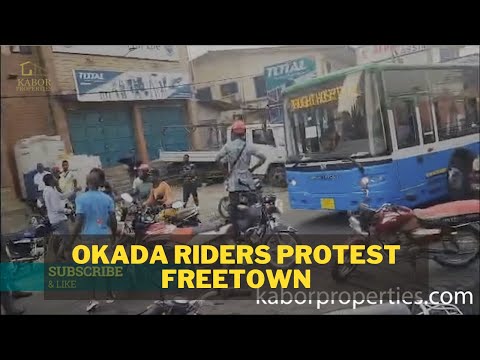 Big Protest by Okada Riders in Freetown, Sierra Leone | Waka Fine