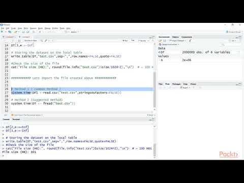 Programming for Data Science with R Importing Data – The Efficient Way |packtpub com