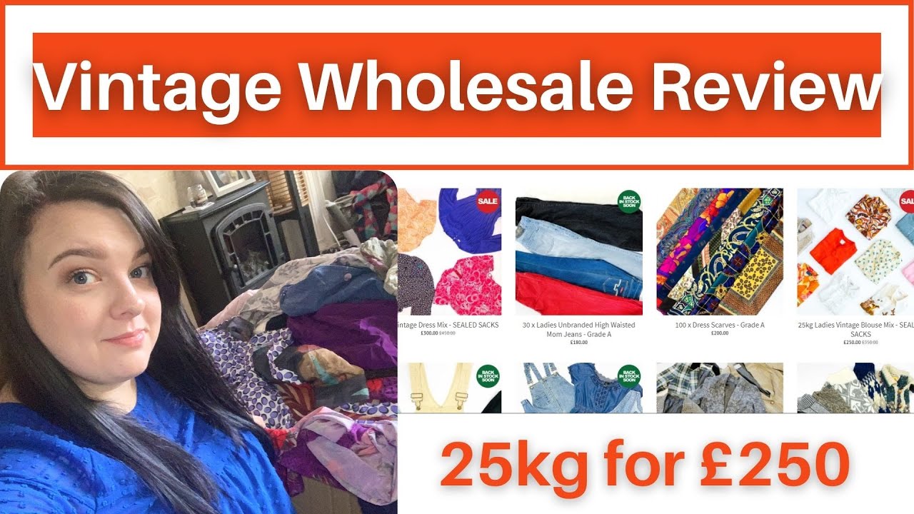 Watch video Bulk Vintage Wholesale Unboxing & Review | 25kg of Vintage Clothing To Resell on Ebay Now Bulk Vintage Wholesale Unboxing & Review | 25kg of Vintage Clothing To Resell on Ebay
