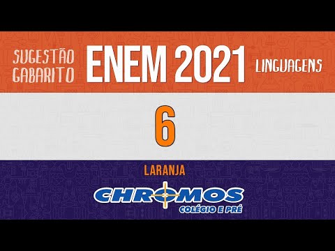 Gabarito ENEM 2021 CHROMOS - Prova Laranja Questão 06 Linguagens e Códigos