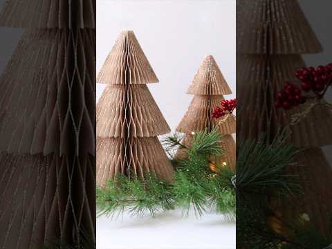 DIY Paper Christmas Tree Tutorial 🎄 Simple Holiday Craft💫