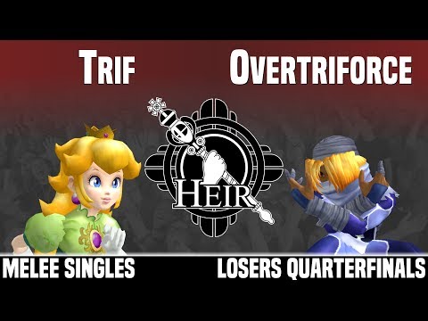Heir 4 - vL | Trif (Peach) vs vL | Overtriforce (Sheik) - MELEE SINGLES - LOSERS QUARTERFINALS