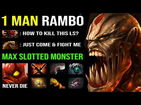 100% CAN'T KILL Absolute Broken Lifestealer Build +40k Damage IMBA 1 Man Rambo with Max Slots DotA 2