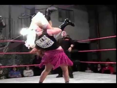 Hailey Hatred, Rain and Morgan vs. Cheerleader Melissa, Tiffany and Rebecca Knox (Becky Lynch)