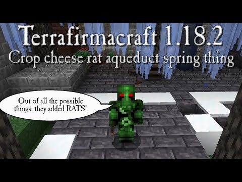 Terrafirmacraft 1.18.2 Terrafirmadoll S3 - 011 - Crop cheese rat aqueduct spring thing
