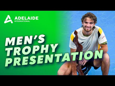 2026 Adelaide International Men's Singles Final trophy presentation | Wide World of Sports