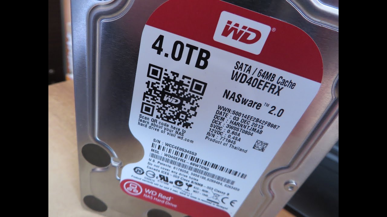 Жесткий диск HDD 3.5" WD Red Plus 1Tb (WD10EFRX)