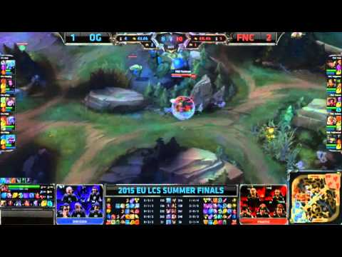 Origen vs Fnatic - Final - Mapa 4 - LCS EU Summer PlayOffs 2015 - Español