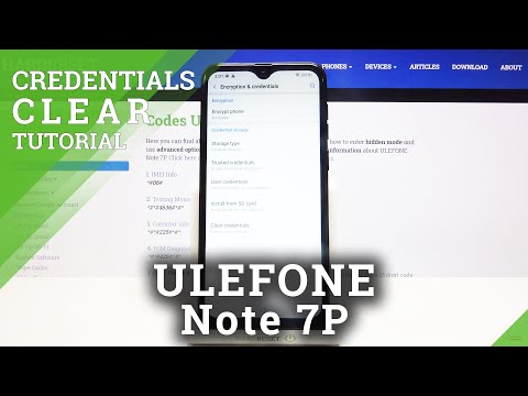 How to Clear Credentials in ULEFONE Note 7P – Remove Certificates & Licenses
