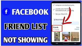 Facebook Profile Friends List Option Not Showing // How To Enable Facebook Friend List