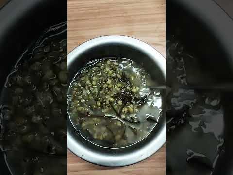 chè đậu xanh nấu với rong biển