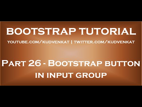 Bootstrap button in input group