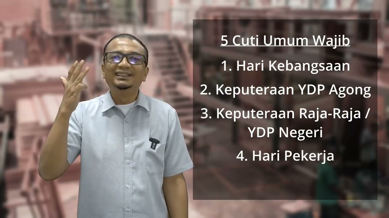 Ganti Cuti Umum pada hari lain? Akta Lerja 1955