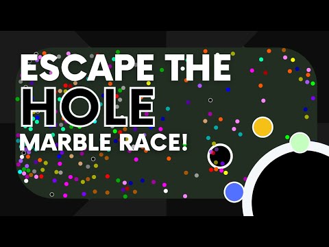 Escape the Hole - Survival Algodoo Marble Race