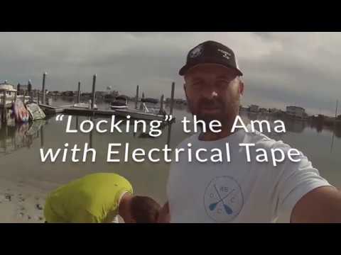 "Locking" the Ama on Your Outrigger Canoe with Electrical Tape
