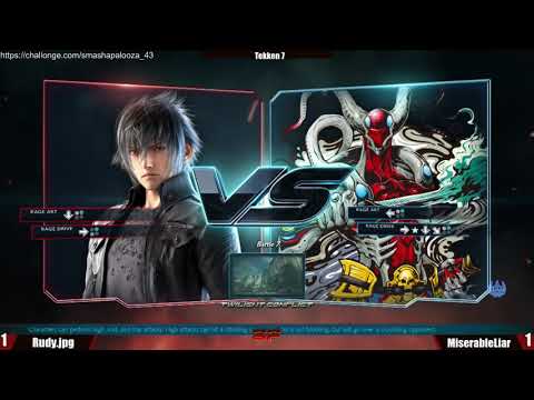 SmashaPalooza 43 Tekken 7: Grand Finals - MiserableLiar (Yoshimitsu) vs Rudy.jpg (Noctis)