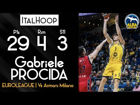 Gabriele Procida - Euroleague highlights vs Armani Milano