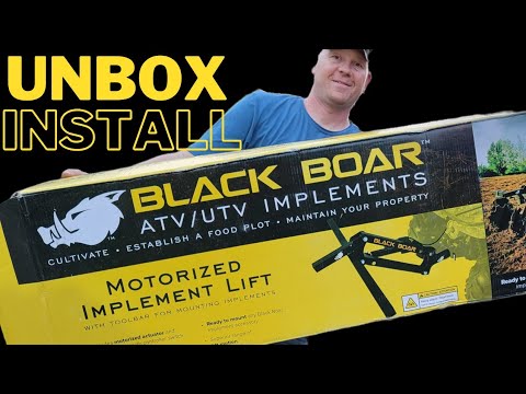 Black Boar Motorized Implement Lift - Unboxing and Install Video