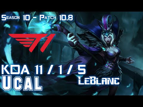 GRF Ucal LEBLANC vs LUCIAN Mid - Patch 10.8 KR Ranked