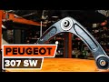 How to change front control arm on PEUGEOT 307 (3H) [TUTORIAL AUTODOC]
