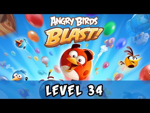 Angry Birds Blast Level 34 Gameplay Walkthrough