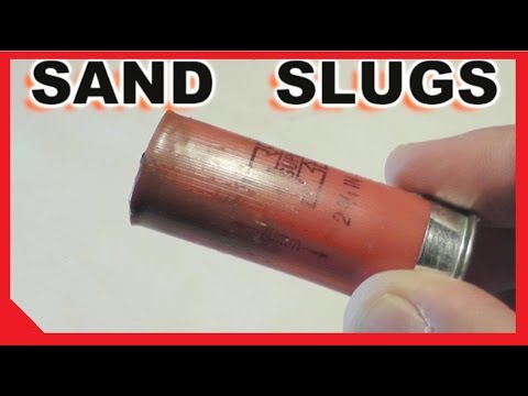 SAND and WAX Shotgun Slugs?   We test them!