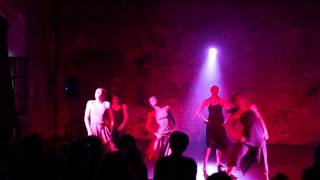 Contemporary dance by intermediate students at Tribal Mafia student show
