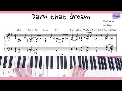 Darn that dream / Jazz piano sheet music