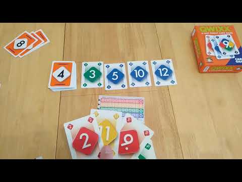 How to setup play and review Qwixx cards