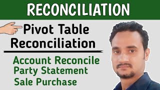 Debtor and Creditor Reconciliation in Excel | Ledger Reconciliation in Excel (Party Reconciliation)