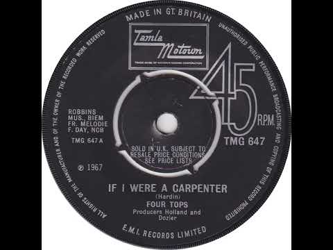 UK New Entry 1968 (54) Four Tops - If I Were A Carpenter