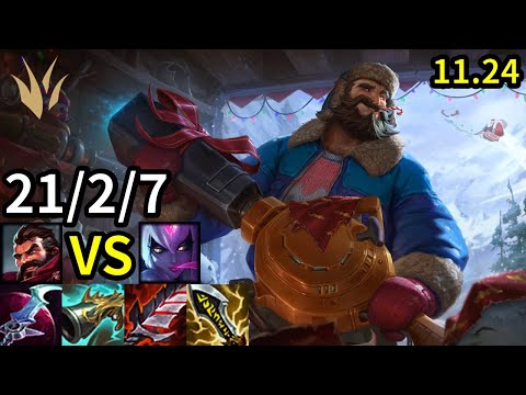 Graves Jungle vs Evelynn - KR Master | Patch 11.24