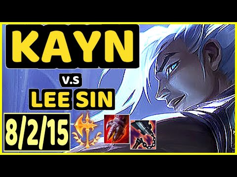 KAYN vs LEE SIN - 8/2/15 KDA JUNGLE GAMEPLAY - BR Ranked DIAMOND