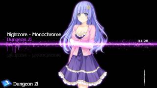 Nightcore - Monochrome【Miku】