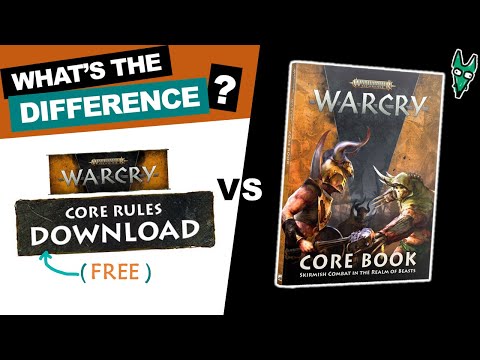 Free Warcry Rules or Core Book? What's the difference?