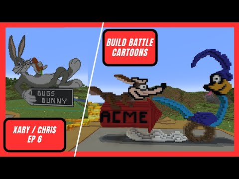 Xary Kim - BUILD BATTLES in Minecraft CARTOONS EP 6  XARY vs CHRIS
