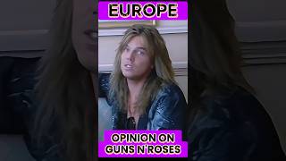 JOEY TEMPEST of EUROPE talks about GUNS N'ROSES               #europeshorts
