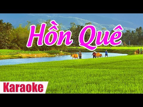 KARAOKE | Hồn Quê - Nhạc Dân Ca Trữ Tình Quê Hương Miền Tây Hay Nhất 2018