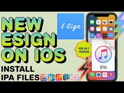 [ОБНОВЛЕНО] Установка ESign на iOS | Установка файлов IPA на iPhone и iPad (без ПК) iOS 15 - iOS 26